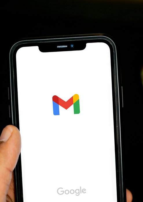 gmail email app on screen