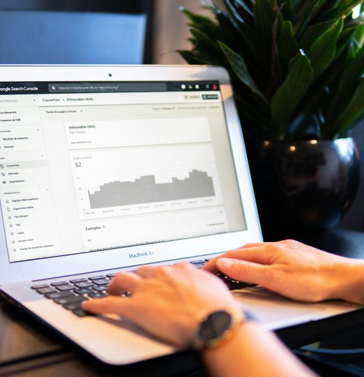 google search console open on macbook