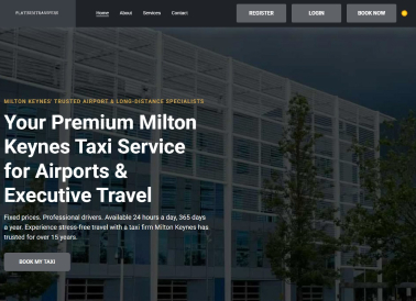 Screenshot of the Platinum Transfers website