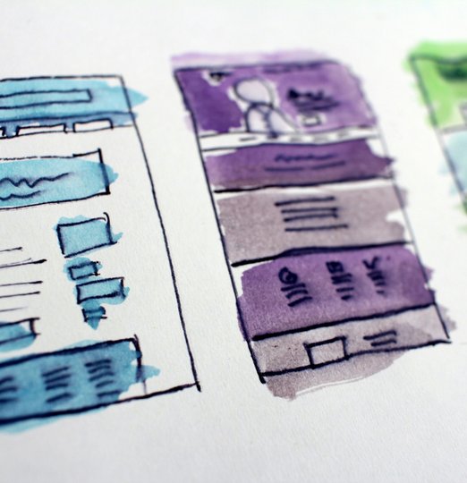 wireframe of a website