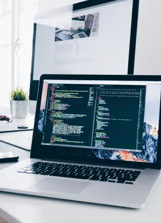 Computer with IDE displayed