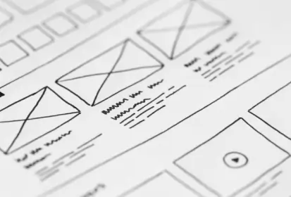 Website wireframe